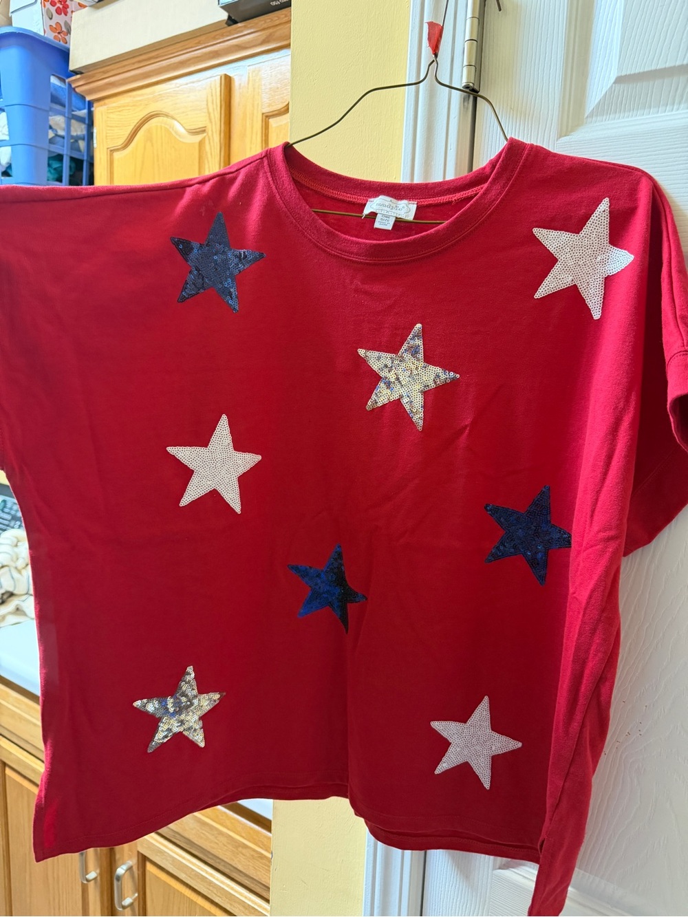 Mud pie Fourth of July Top XL Loose fit